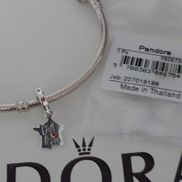 AUTH PANDORA STERLING SILVER *FRANCE EXCLUSIVE* "C'EST LA VIE " Charm - Picture 9 of 9